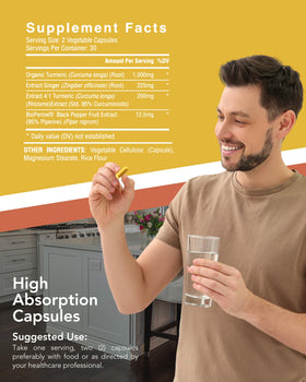 Bouteille de CogniTune capsules de Curcuma ouverte