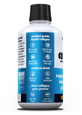 Bouteille de collagène liquide HEALTH DIRECT AminoSculpt avec fruits frais