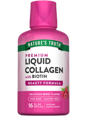 Bouteille de collagène liquide Nature's Truth 16 oz avec étiquette