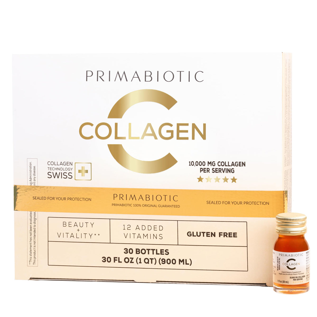Bouteille de collagène liquide PRIMABIOTIC 900 ml vue de face
