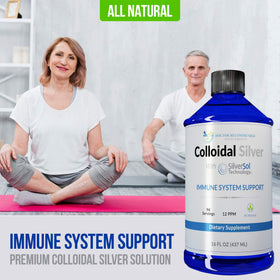 Bouteille de Colloidal Silver Liquid avec étiquette