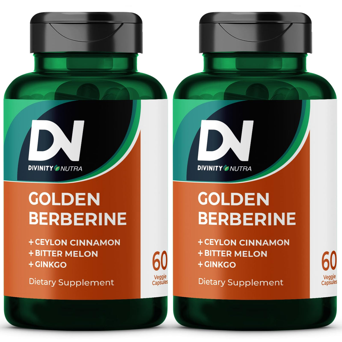 Bouteille de complément alimentaire Berbérine Divinity Nutra vue de face
