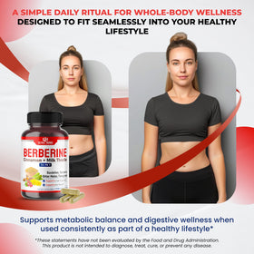 Bouteille de complément Berbérine ULTRA HERBS vue de côté
