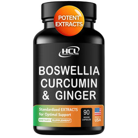 Bouteille de complément Boswellia Curcuma Gingembre HCL vue de face