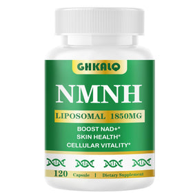 Bouteille de complément NMNH Liposomal 1850mg GHKALQ vue de face