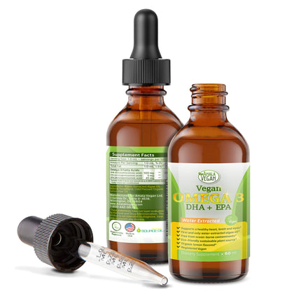 Bouteille de complément Omega 3 Végétal Amala Vegan vue avant