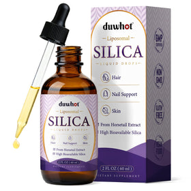 Bouteille de complément silice liquide liposomale duwhot 60 ml vue de face