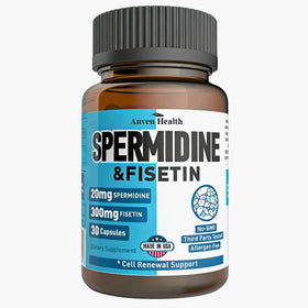 Bouteille de compléments Anven Health Spermidine et Fisetin vue de face
