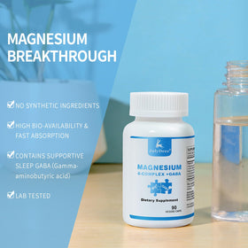 Bouteille de complexe de magnésium sixfold Risabou avec fond neutre