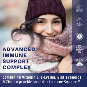 Bouteille de Complexe de Vitamine C AgeImmune avec deux bouteilles côte à côte