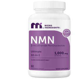 Bouteille de complexe NMN Micro Ingredients 60 capsules végétales