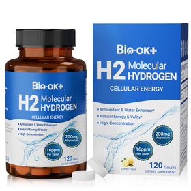 Bouteille de comprimés d'eau hydrogénée Biookultra avec 200mg de magnésium