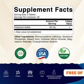 Bouteille de comprimés Vitamatic Iodure de Potassium 60 comprimés