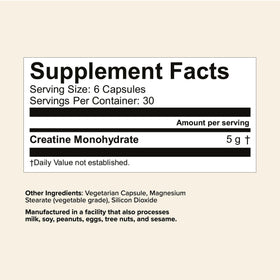 Bouteille de créatine monohydrate Great Lakes Gelatin avec étiquette visible