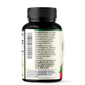 Bouteille de D-Mannose 1300 mg sur une surface en bois