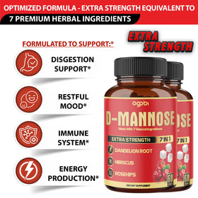 Bouteille de D-Mannose agobi avec étiquette visible