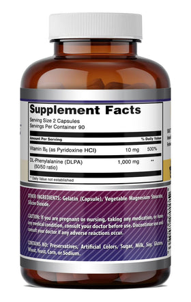 Bouteille de DLPA Amazing Nutrition sur fond blanc