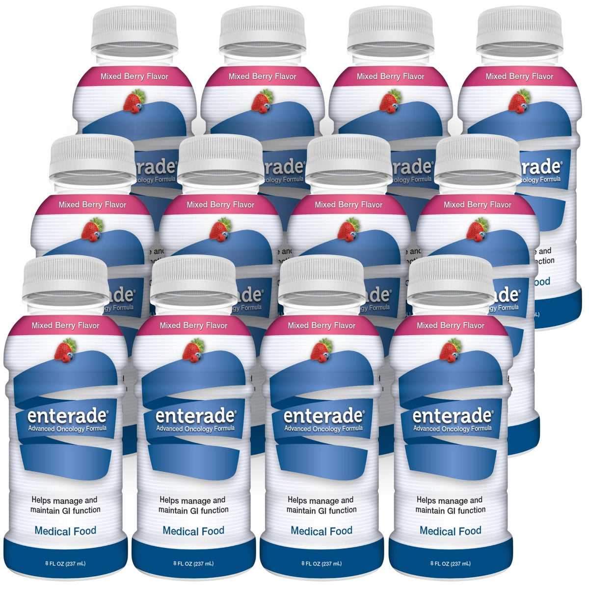 bouteille de enterade 8 oz avec étiquette Baies Mélangées