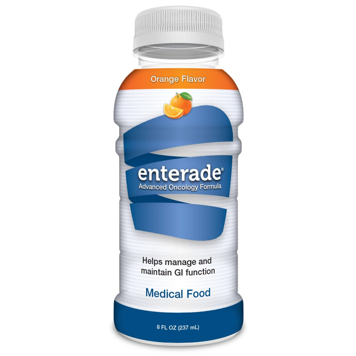 Bouteille de enterade Advanced Oncology 8 oz goût orange vue de face