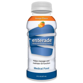 Bouteille de enterade Advanced Oncology 8 oz goût orange vue de face
