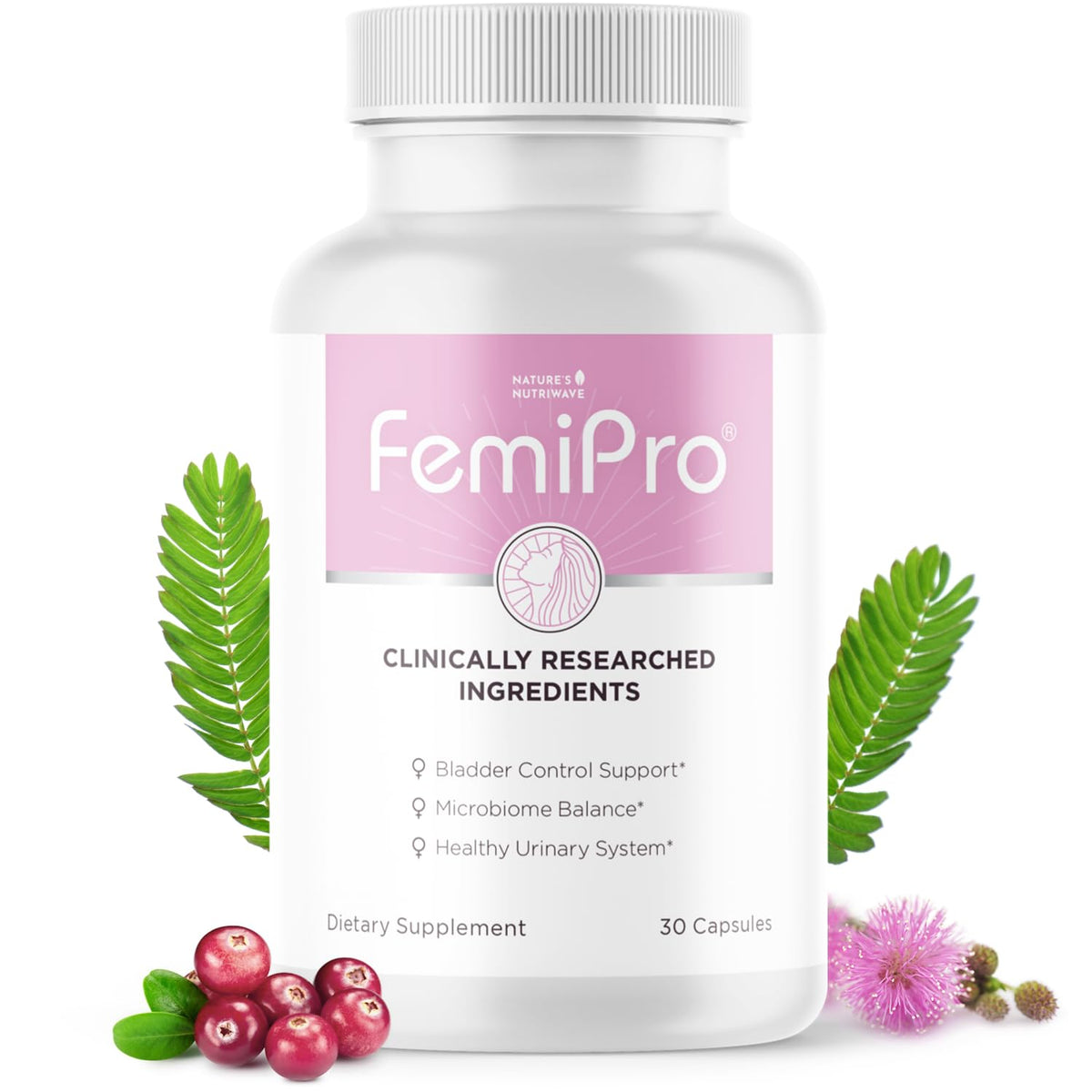 Bouteille de FemiPro 30 capsules vue de face