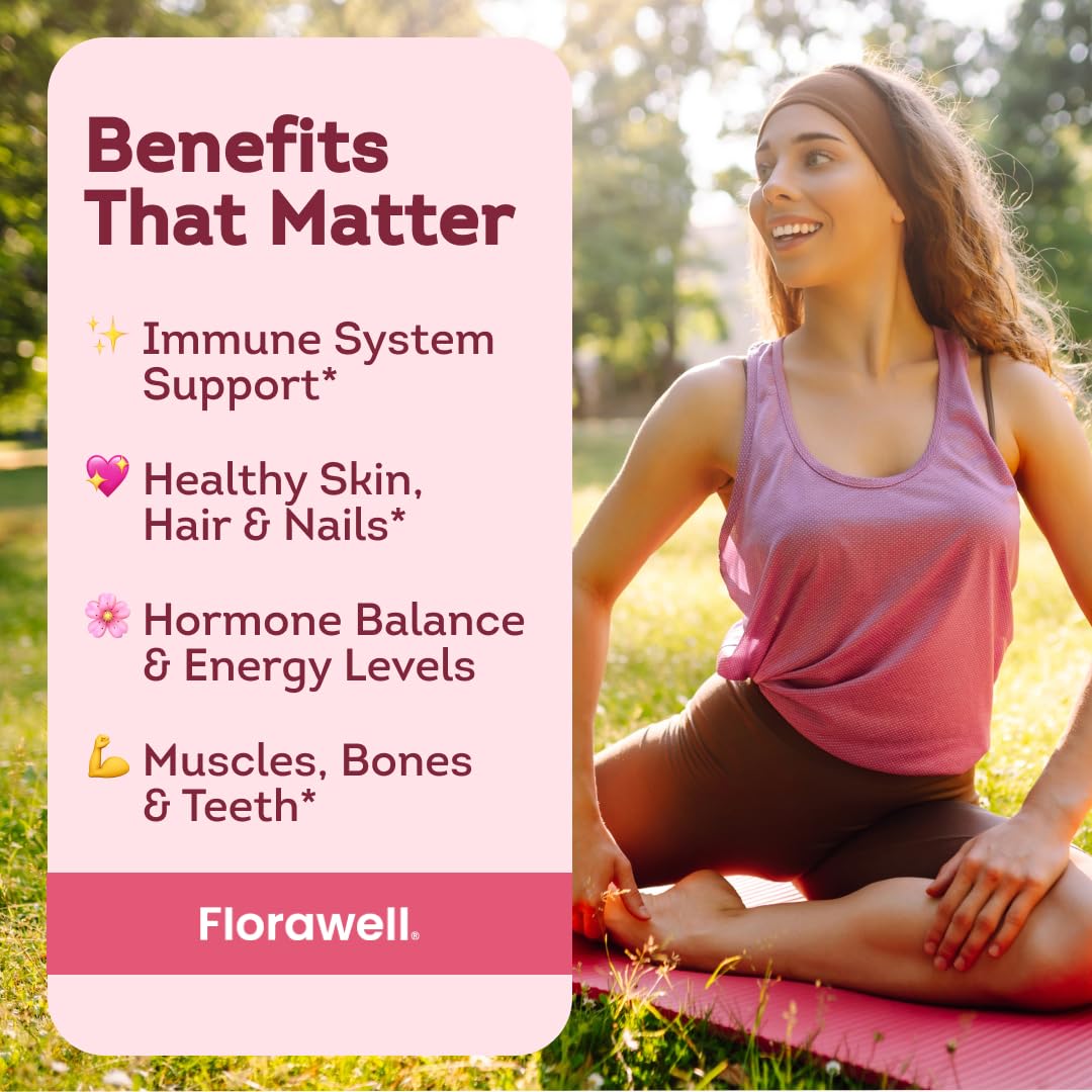 Bouteille de Florawell Gummies Multivitamines Femmes avec étiquette