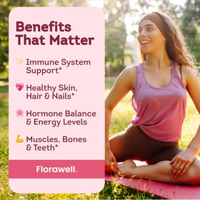 Bouteille de Florawell Gummies Multivitamines Femmes avec étiquette