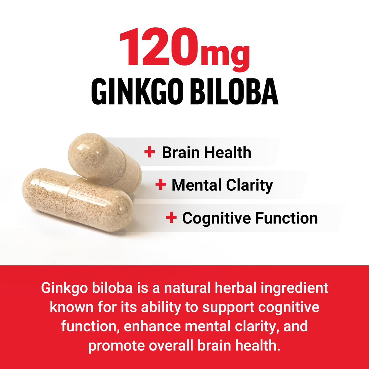 Bouteille de Force Factor Ginkgo Biloba avec capsules