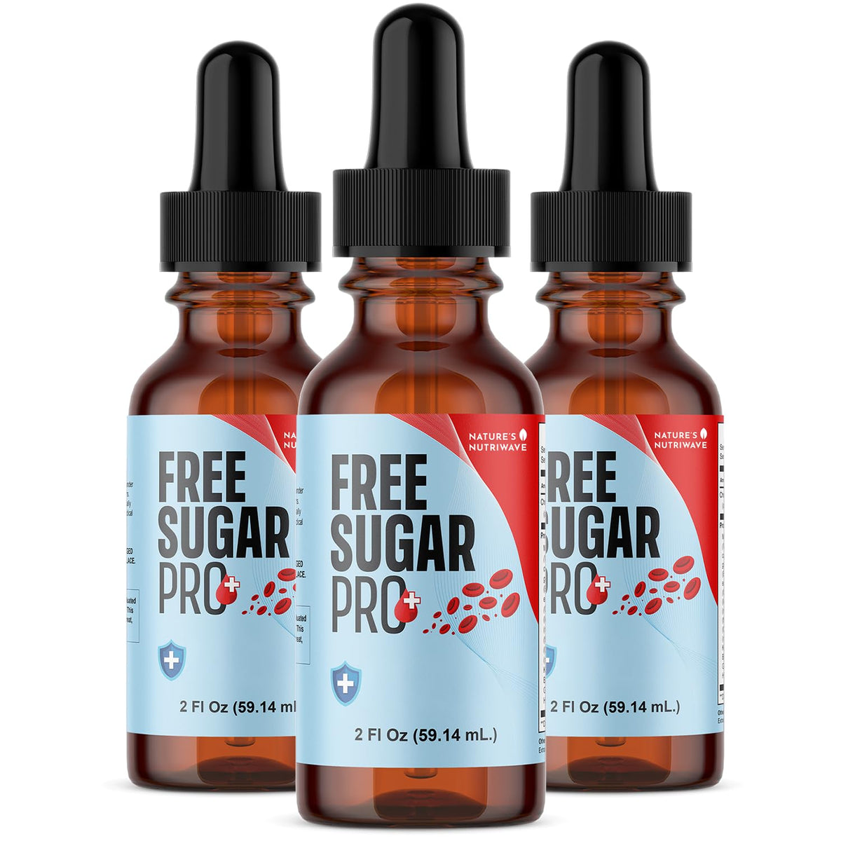 Bouteille de Free Sugar Pro 30 mL avec étiquette et goutteuse