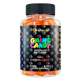 Bouteille de Gains Candy d'ALPHA LION avec 60 capsules