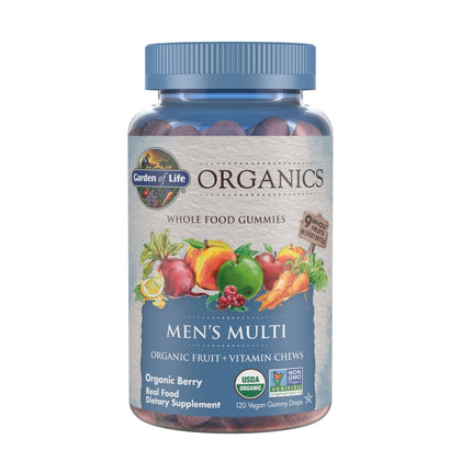 Bouteille de Garden of Life Gummy Vitamins pour Hommes, vue de face