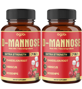 Bouteille de gélules D-Mannose agobi vue de face