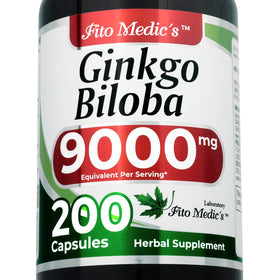 Bouteille de gélules FITO MEDIC'S Ginkgo Biloba 200 capsules