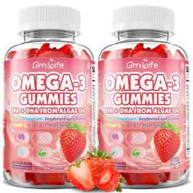 Bouteille de gélules Omega 3 végétales GrnLife, 60 gélules