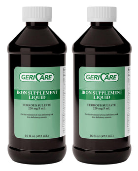 Bouteille de GeriCare Fer Liquide 16oz vue de face