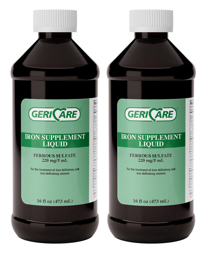 Bouteille de GeriCare Fer Liquide 16oz vue de face