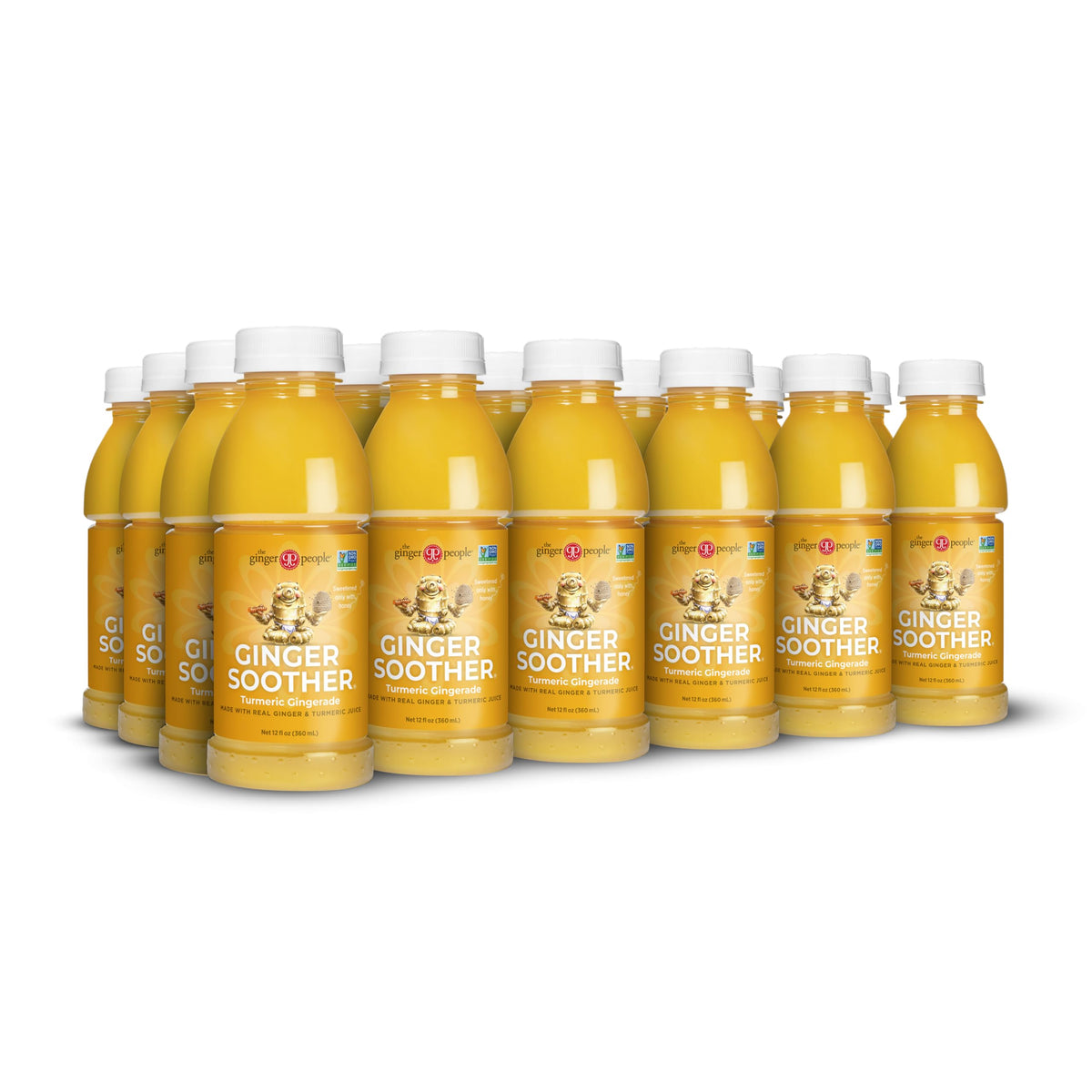 Bouteille de Ginger Soother Turmeric Gingerade 12 Fl Oz de The Ginger People