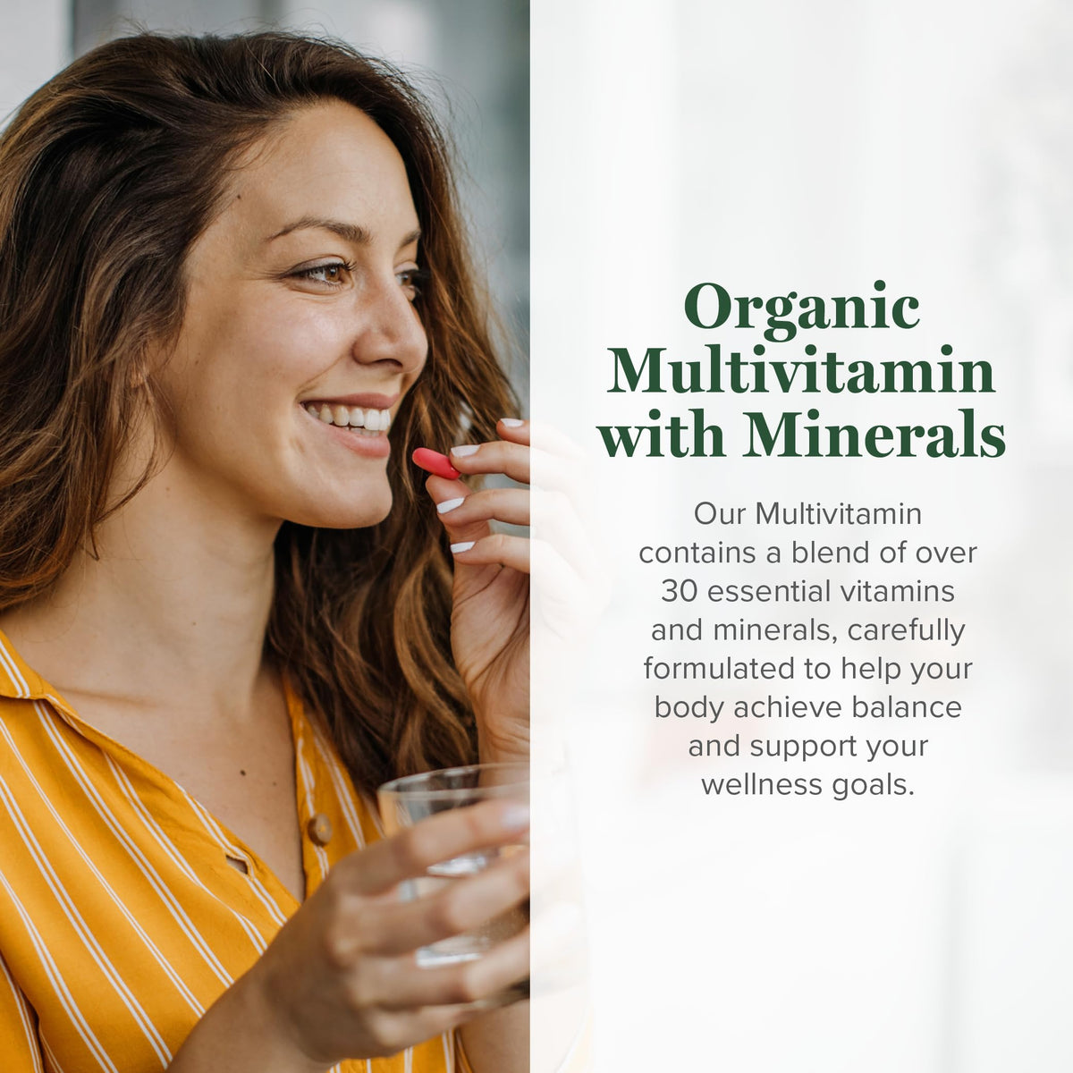 Bouteille de Global Healing Center Multivitamine Complète avec étiquette visible