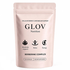 Bouteille de Glov Organic Berberine Complex 120 capsules vue de face