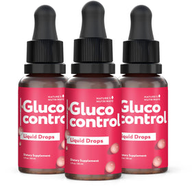 Bouteille de Gluco Control 60mL avec étiquette visible