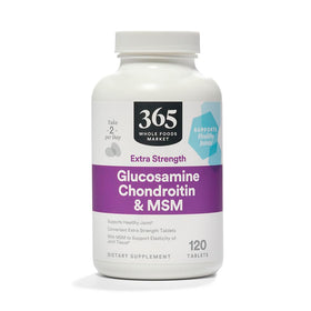 Bouteille de glucosamine chondroïtine 365 contenant 120 comprimés