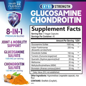 Bouteille de Glucosamine Chondroïtine 3X Force - 120 capsules