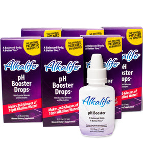 Bouteille de gouttes de pH Alkalife 1,25 oz avec étiquette