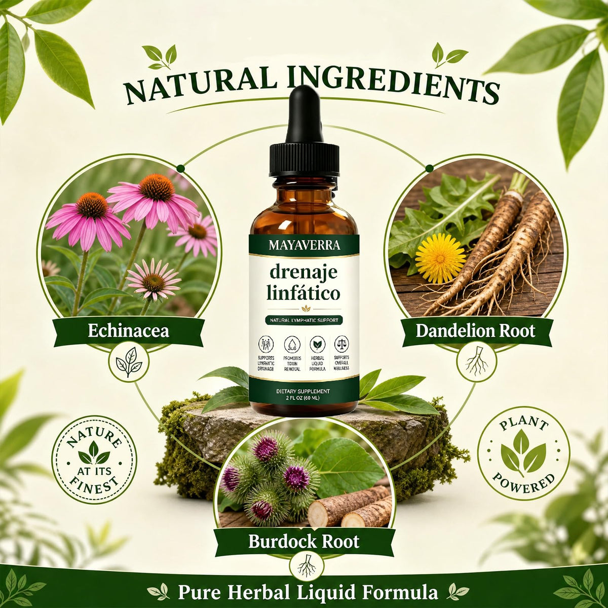 Bouteille de gouttes Fly Cleanse 2 fl oz côté