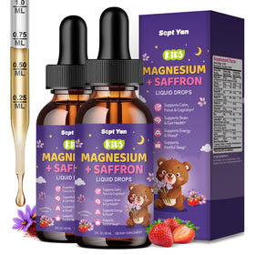 Bouteille de gouttes liquides de magnésium glycinate SEPT YAN vue de face