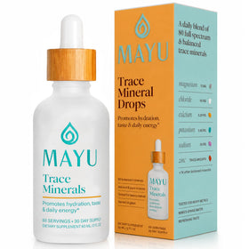 Bouteille de Gouttes Minérales mayu, 2 oz, vue de face