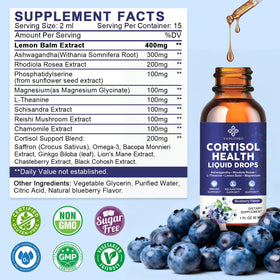 Bouteille de gouttes YANLUOBO Cortisol vue de côté