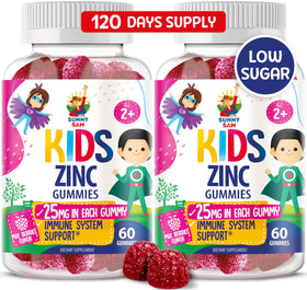 Bouteille de gummies au zinc SUNNY SAM 120 gummies