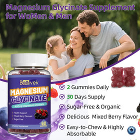 Bouteille de gummies Babivek avec étiquettes claires