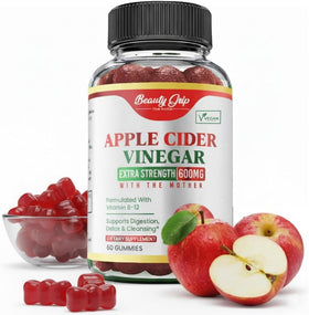 Bouteille de gummies Beauty Grip au vinaigre de cidre de pomme bio